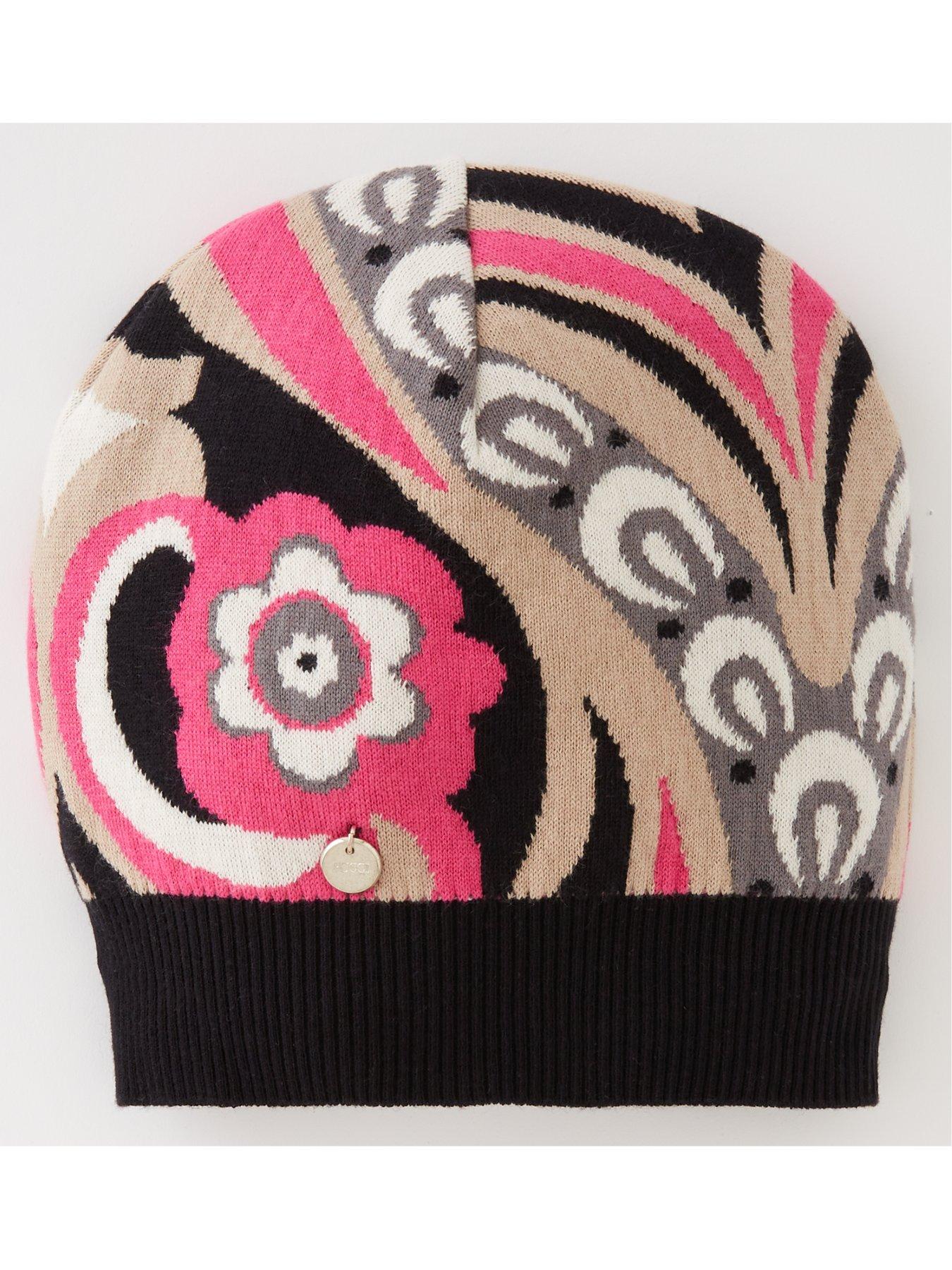  Printed Winter Hat - Pink