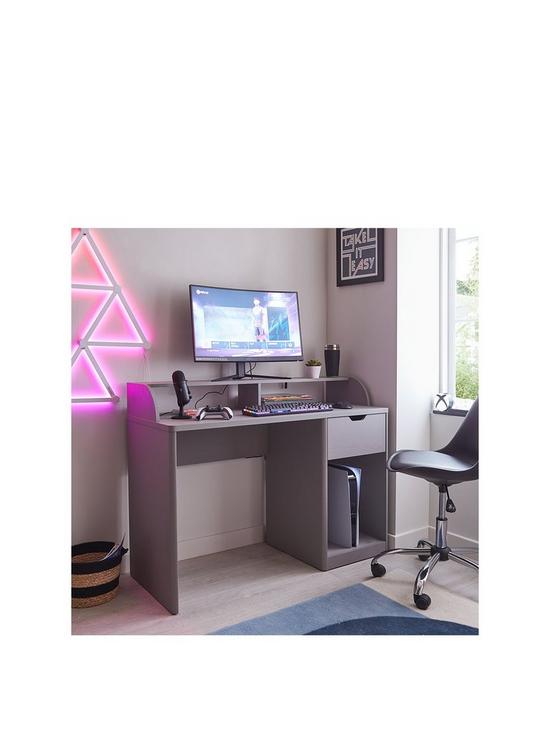front image of aspen-gaming-desk