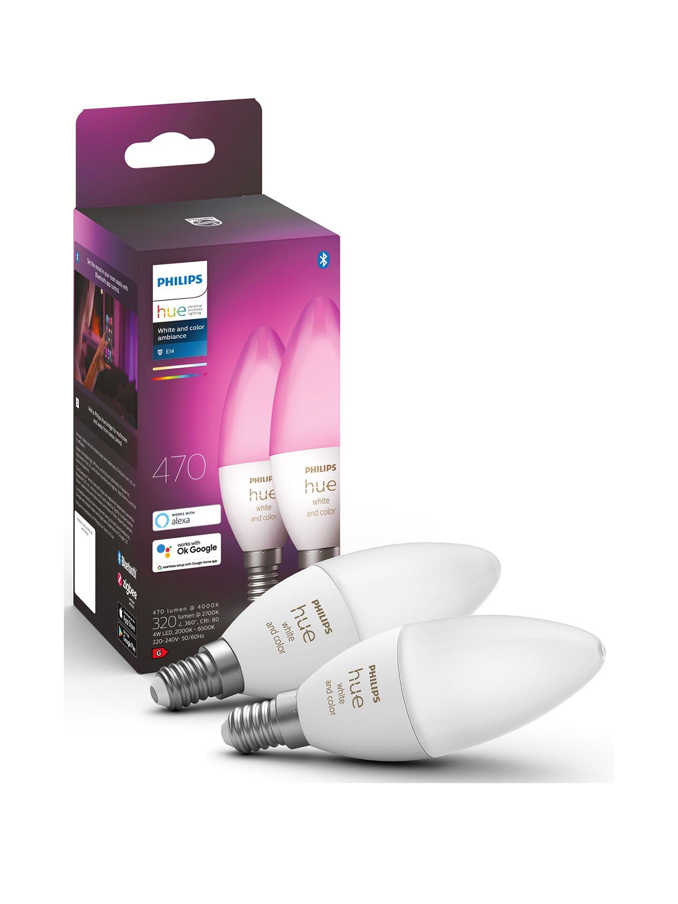 Product photograph of Philips Hue Huewca 5 3w B39 E14 Eu 2p from very.co.uk