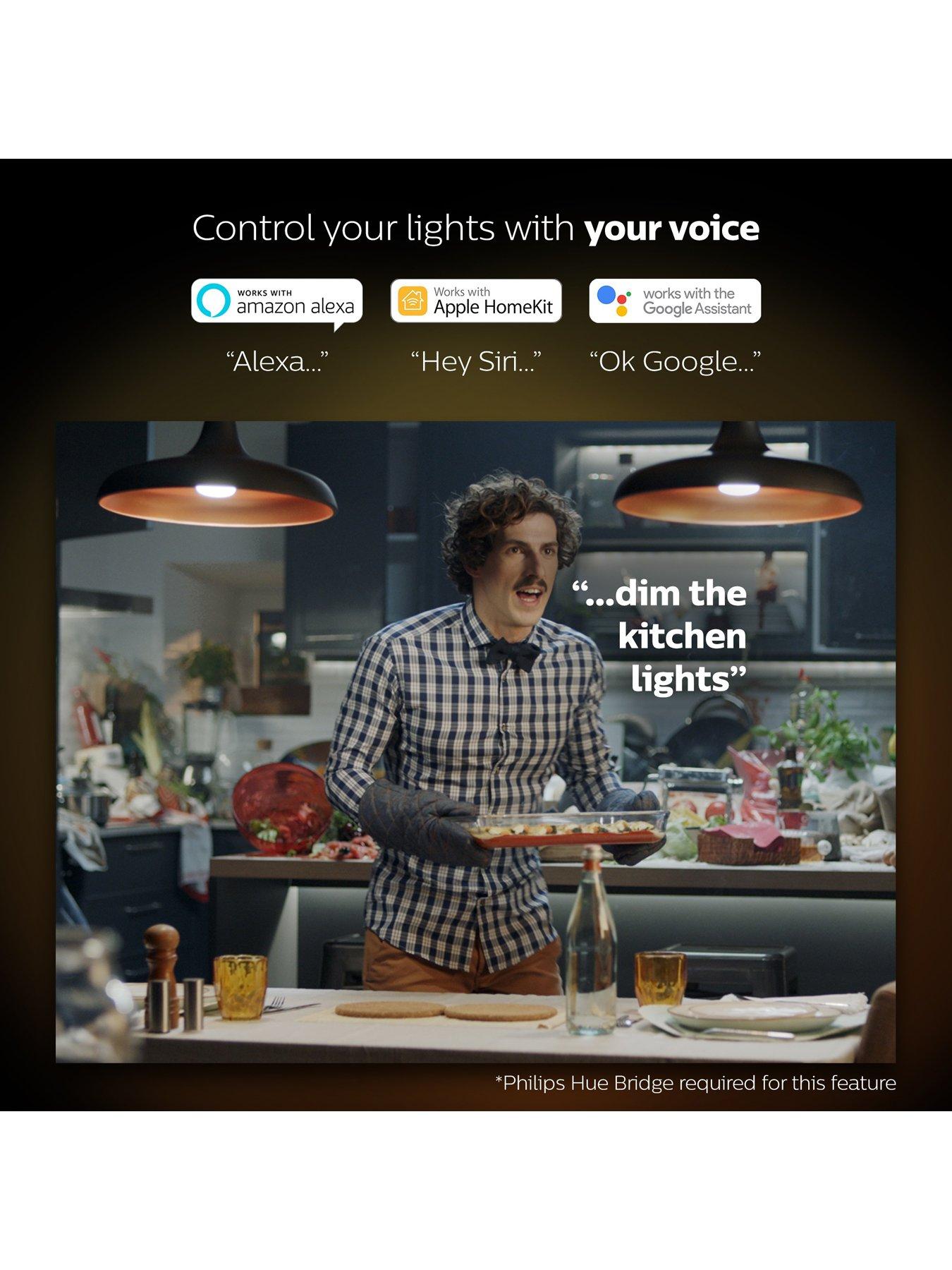 Philips Hue Hue White Colour Ambiance Smart Bulb Pack E27