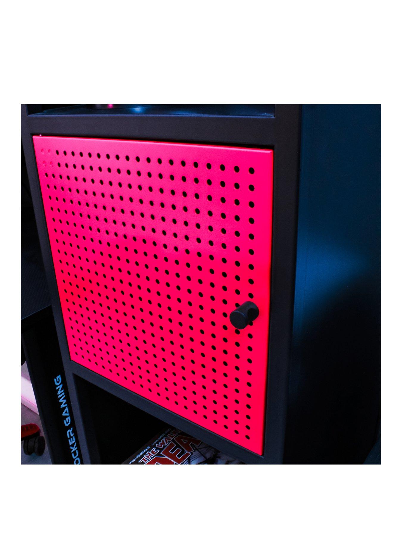 Image 3 of 7 of X Rocker MESH-TEK Tall Display Shelf with 5 Cube Storage