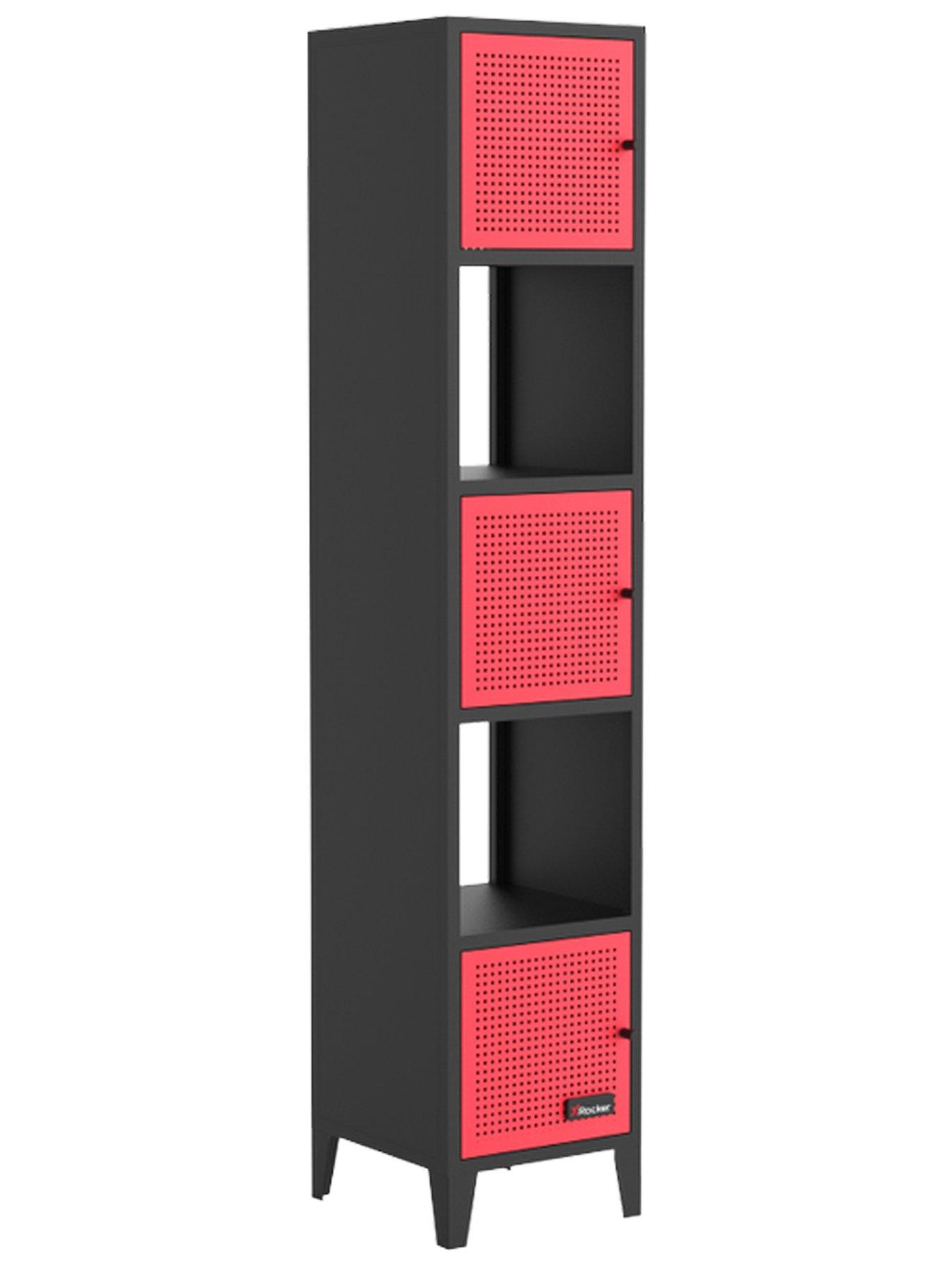 Image 6 of 7 of X Rocker MESH-TEK Tall Display Shelf with 5 Cube Storage