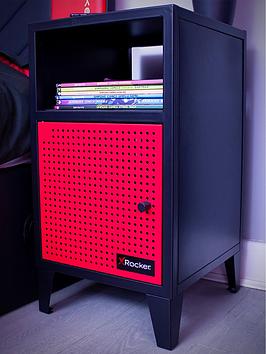 Product photograph of X Rocker Mesh-tek Side Cabinet With Single Cube Storage from very.co.uk