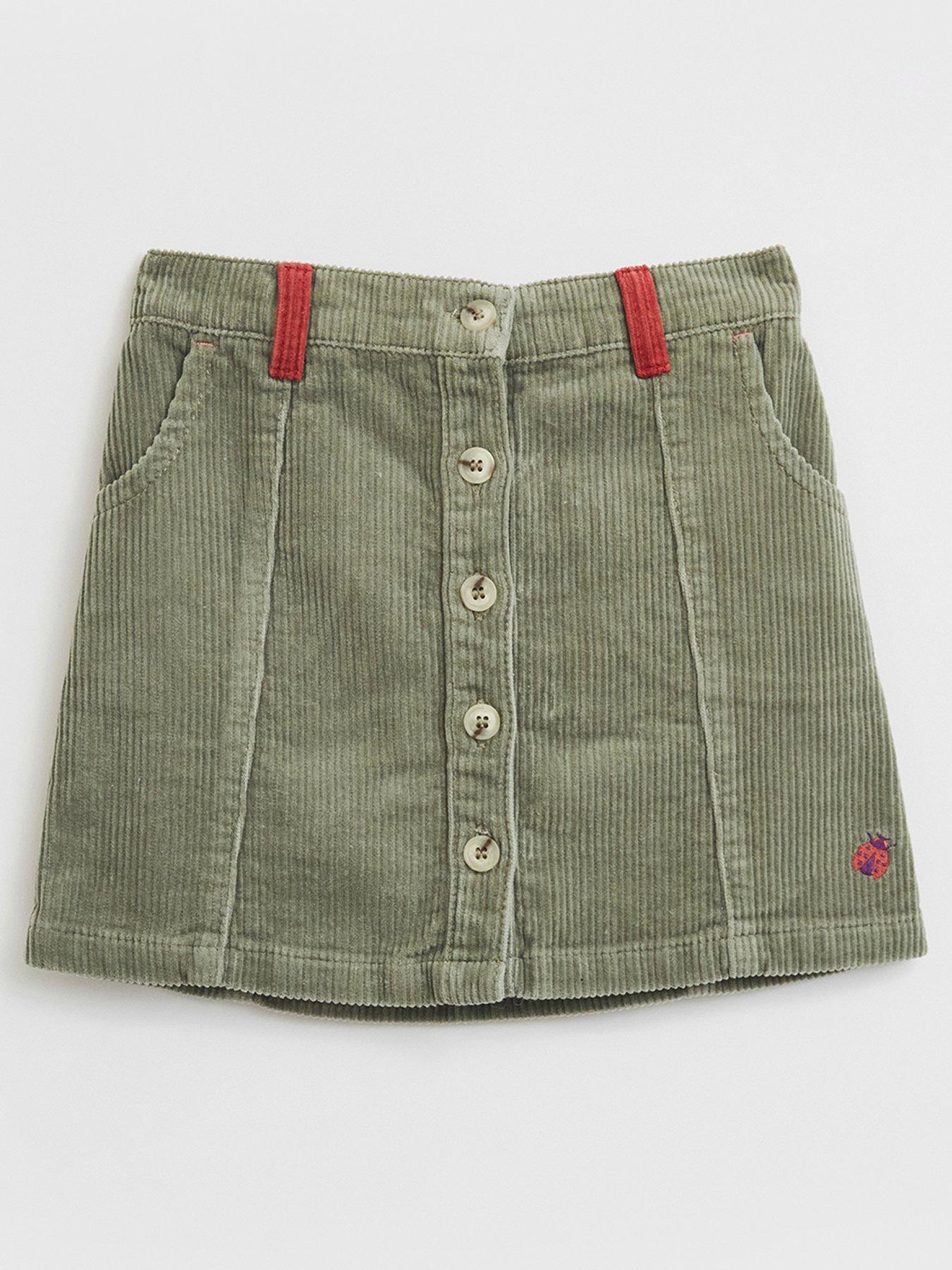 Girls Clothes Girls Cleo Cord Skirt - Dusty Green
