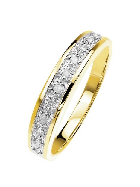 love-diamond-9ct-yellow-gold-010ct-diamond-half-eternity-ring