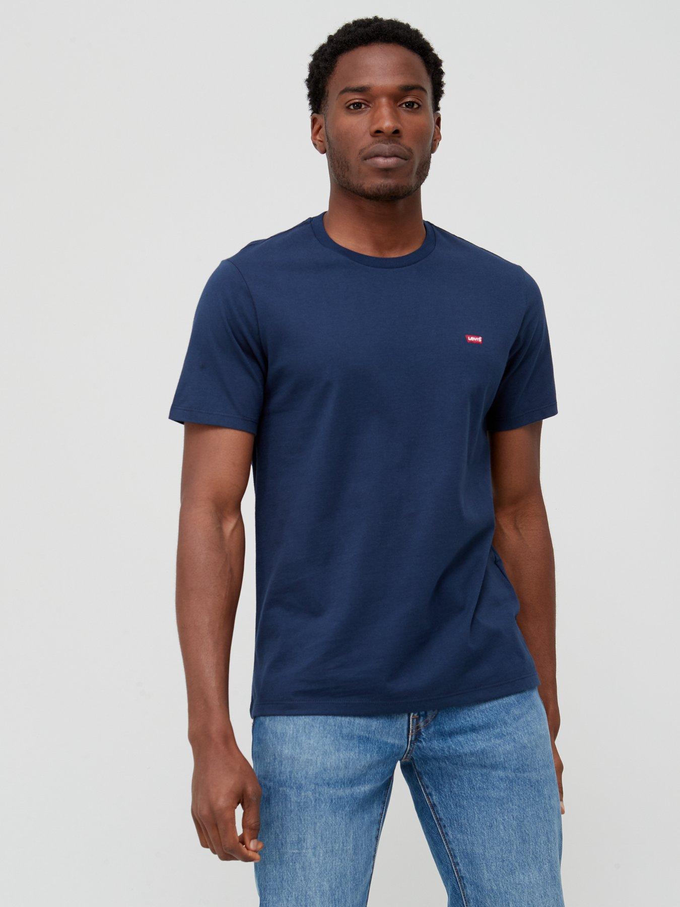 undefined Levis Original Small Logo T-Shirt - Dark Blue