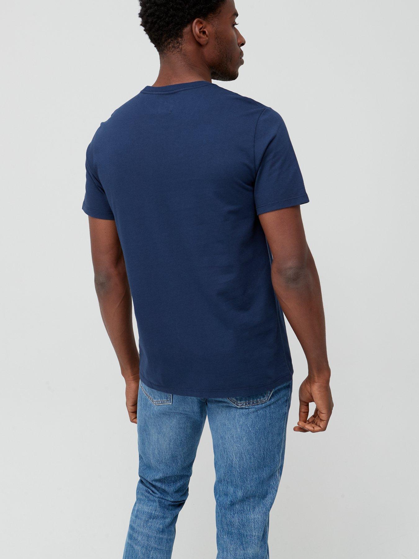 Levi's Original Small Logo T-Shirt - Dress Blue | Very.co.uk