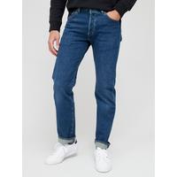 Levi'S 501 Original Straight Fit Jeans - Dark Blue | Very.Co.Uk
