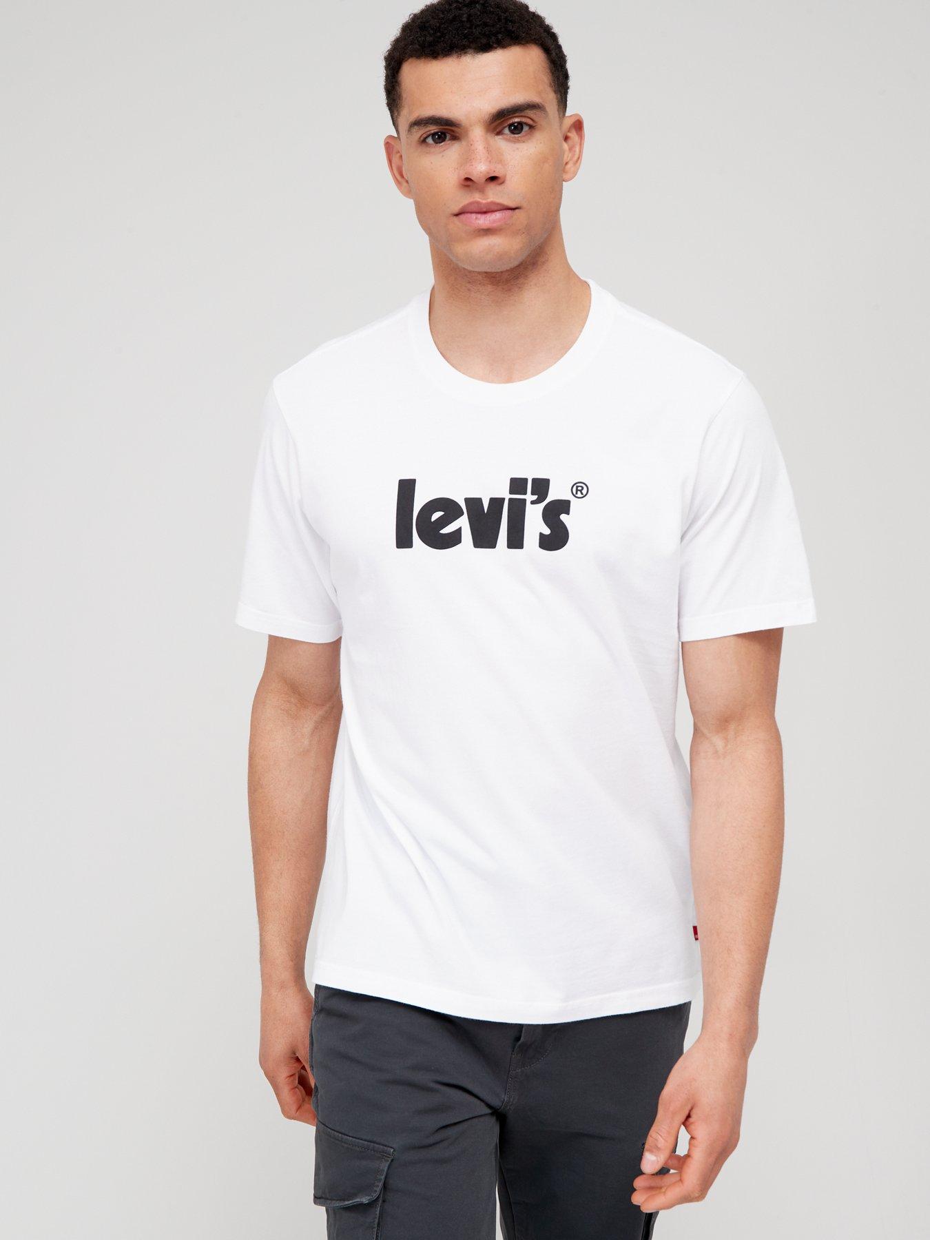 T-shirts & Polos Poster Logo Relaxed Fit T-shirt - White