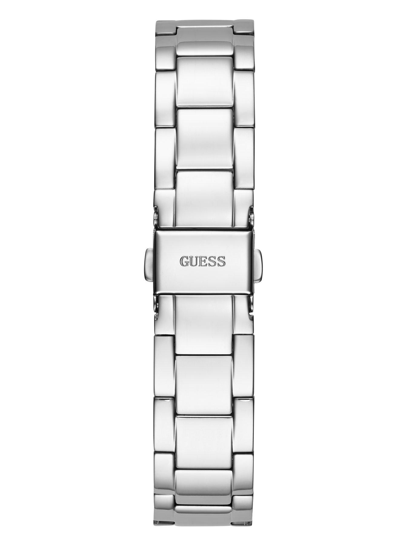 Guess Quattro Clear Stainless Steel Ladies Watch | Very.co.uk