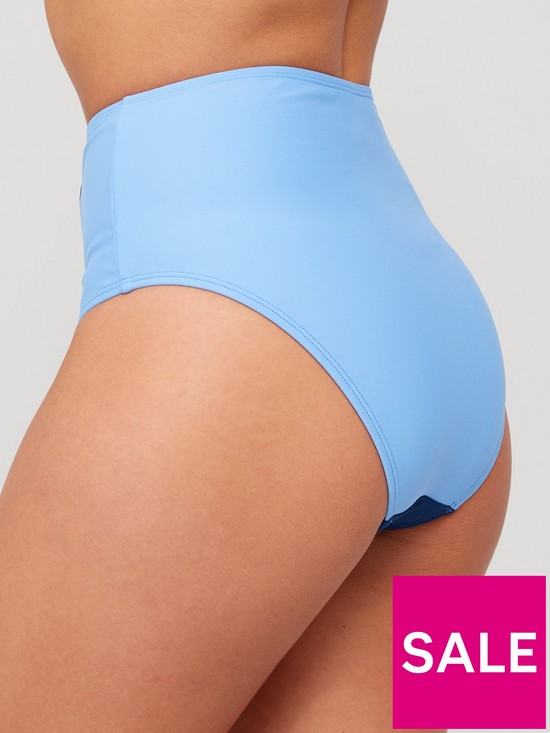 stillFront image of v-by-very-colour-blocknbspshape-enhancing-bikini-high-waisted-bottom