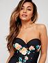  image of v-by-very-shape-enhancing-underwired-swimsuit-floral