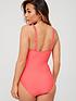  image of v-by-very-metal-trim-detail-shape-enhancing-swimsuit-coral