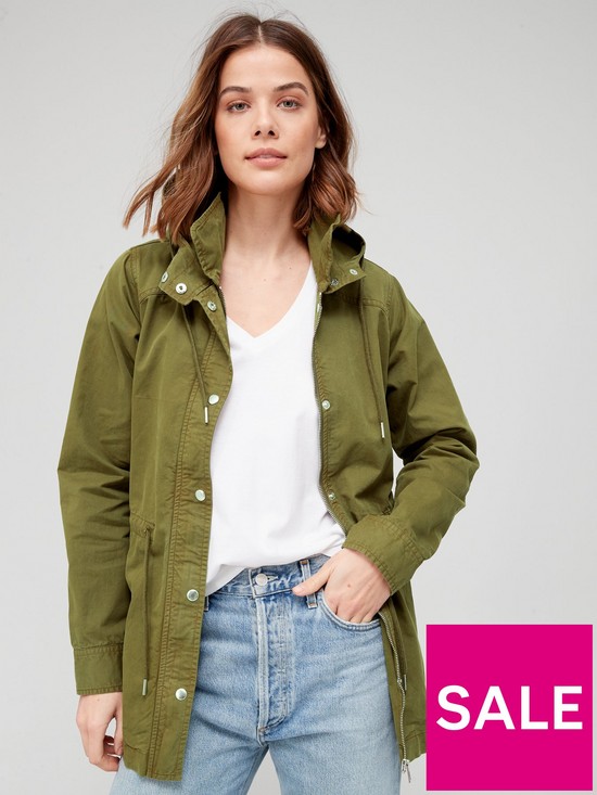 front image of v-by-very-hooded-utility-jacket-khaki