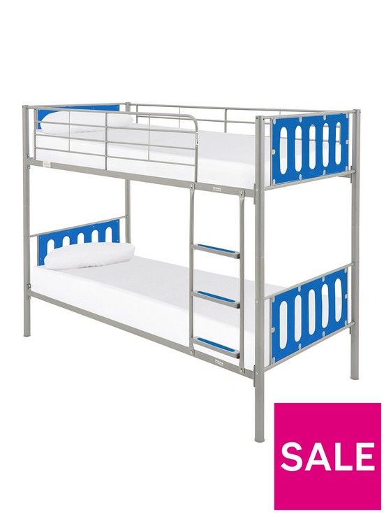 stillFront image of very-home-cyber-metalnbspbunk-bed-can-be-split-into-2nbspbeds-with-mattress-options-buy-amp-save
