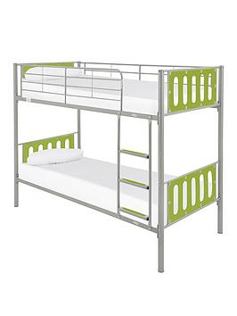 Product photograph of Very Home Cyber Bunk Bed - Tubular Metal Frame - Can Be Split Into Two Beds - Bunk Bed Frame Only from very.co.uk