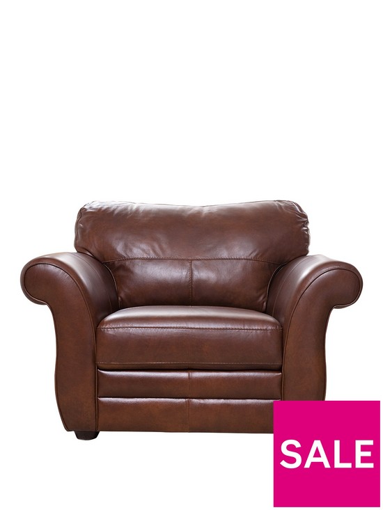 front image of vantage-italian-leather-armchair
