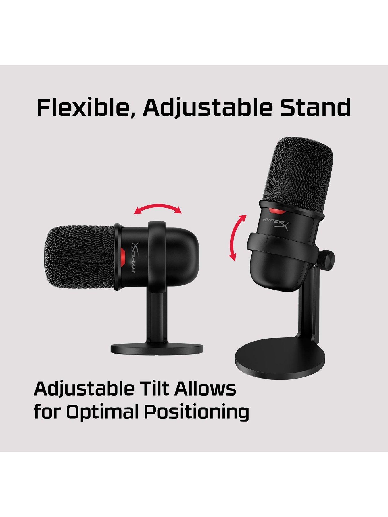 Image 4 of 8 of HYPERX SoloCast USB Desktop Gaming Microphone - PC | Mac | PS5 | PS4 - Black