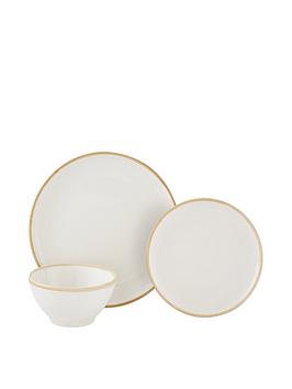 Product photograph of Remi Reactive 12 Piece Dinner Set - White from very.co.uk