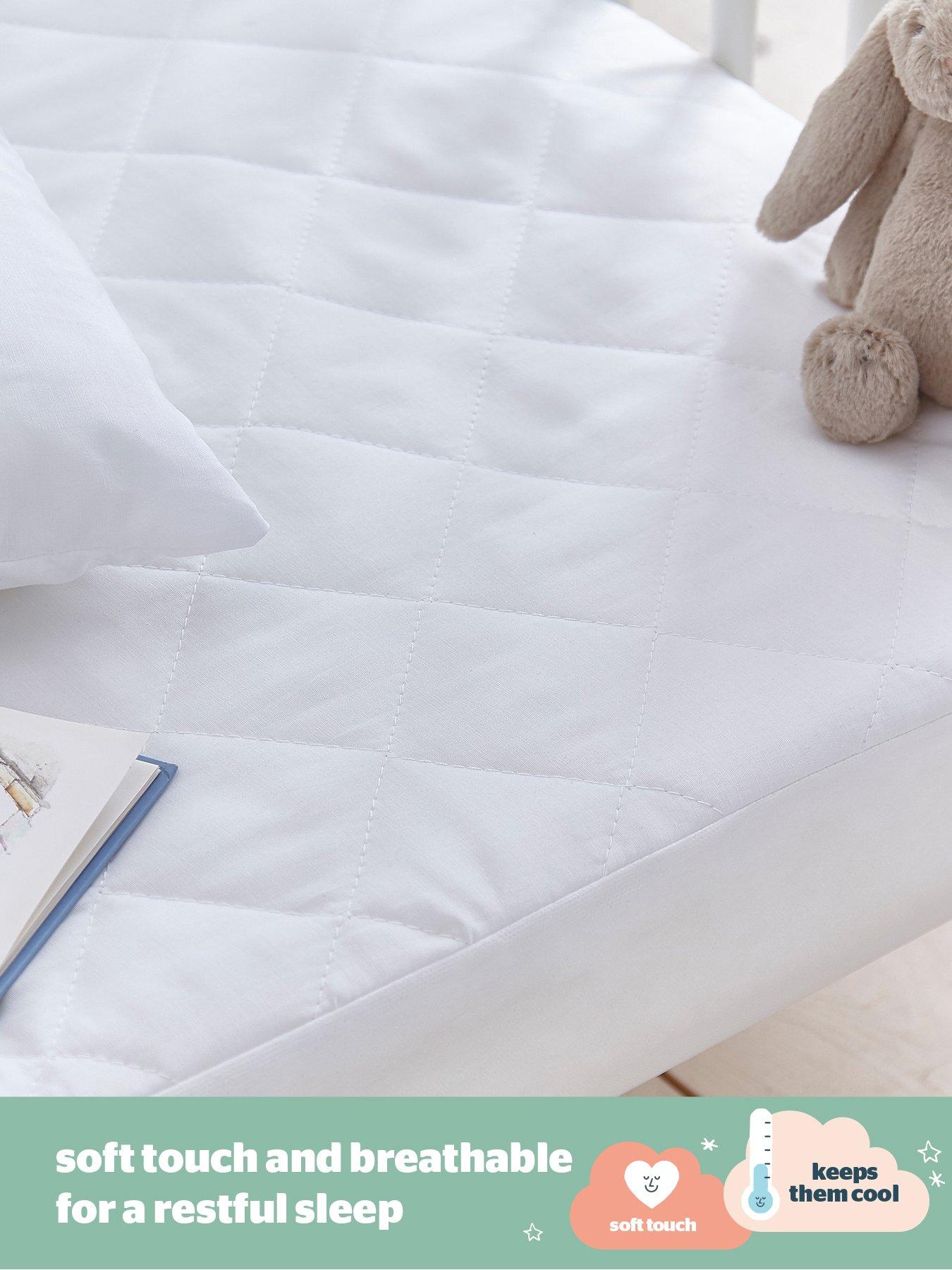 Image 4 of 6 of Silentnight Safe Nights Waterproof Anti Allergy Cot Bed Mattress Protector - 140cm x 70cm