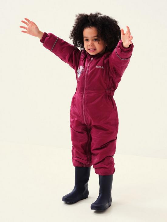 stillFront image of regatta-kids-peppa-pig-mudplay-waterproof-insulated-jacket