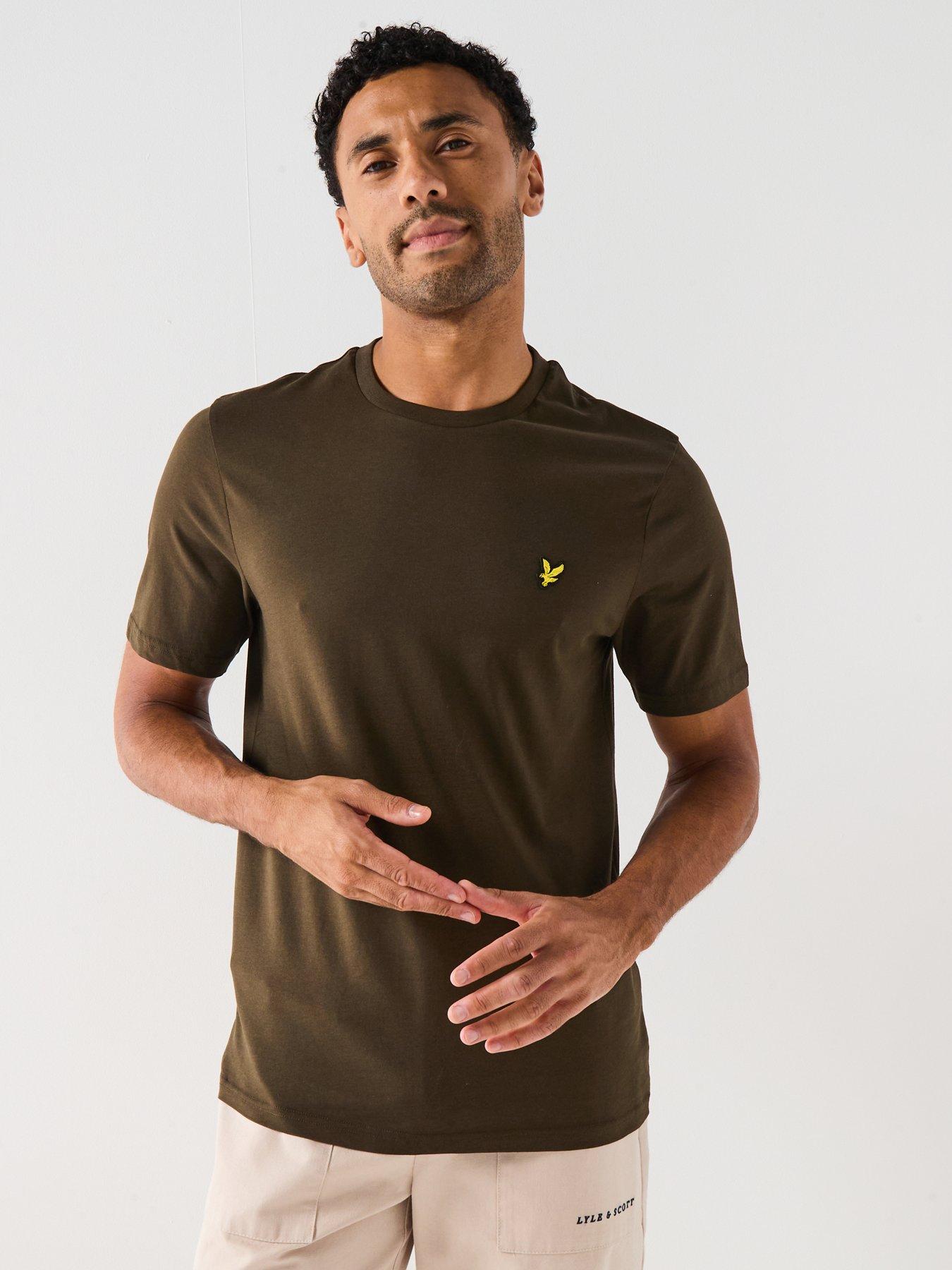 Lyle & Scott Regular Fit Plain T-Shirt - Dark Green - Olive
