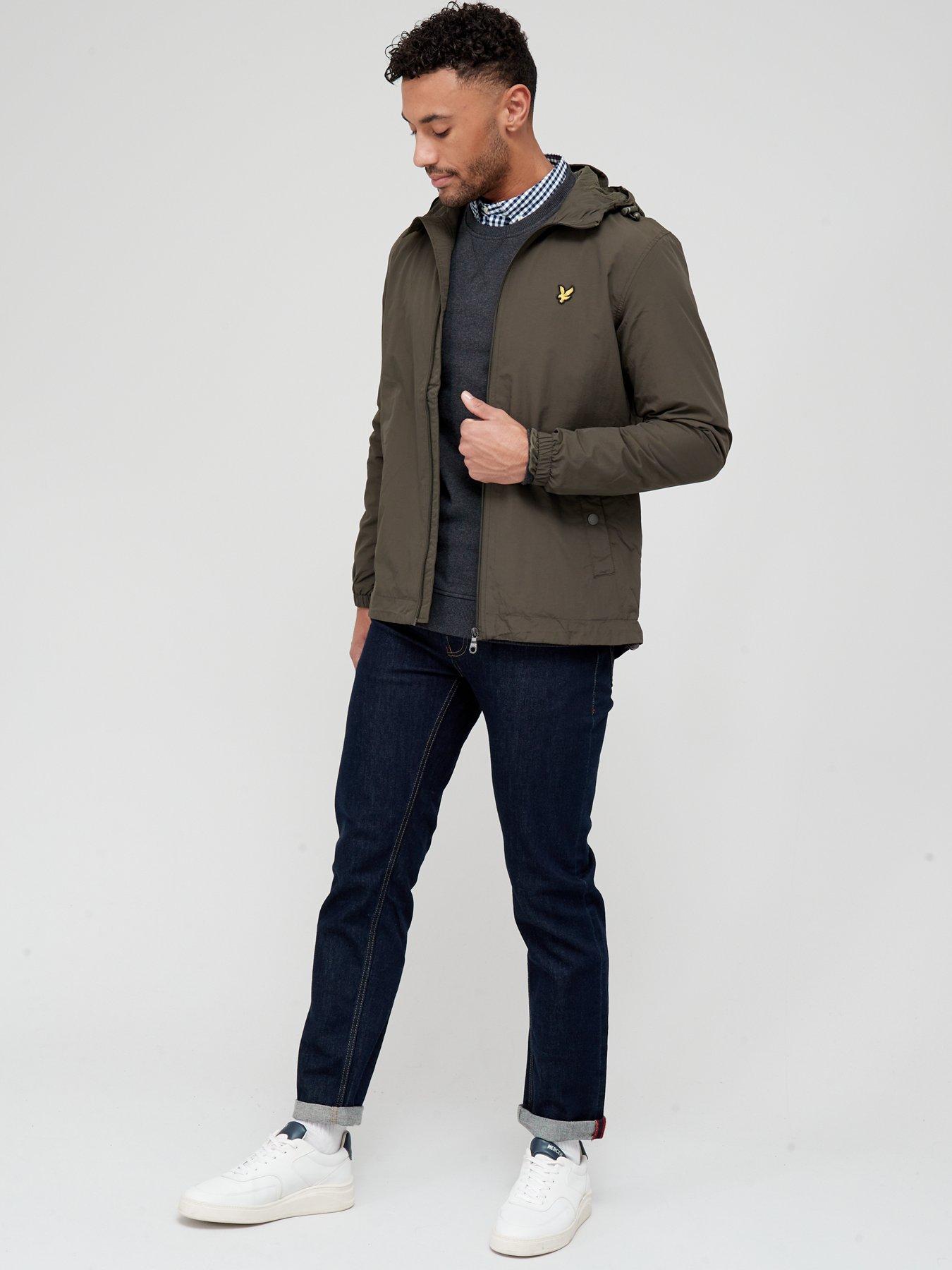 Lyle & scott zip through hooded core jacket shop