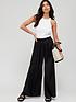  image of v-by-very-satin-look-wide-leg-beach-trousersnbsp--black