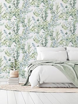 Product photograph of Arthouse Tranquil Green Wallpaper from very.co.uk