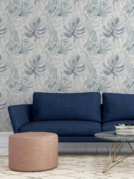 arthouse-chalky-tropical-soft-navy-wallpaper