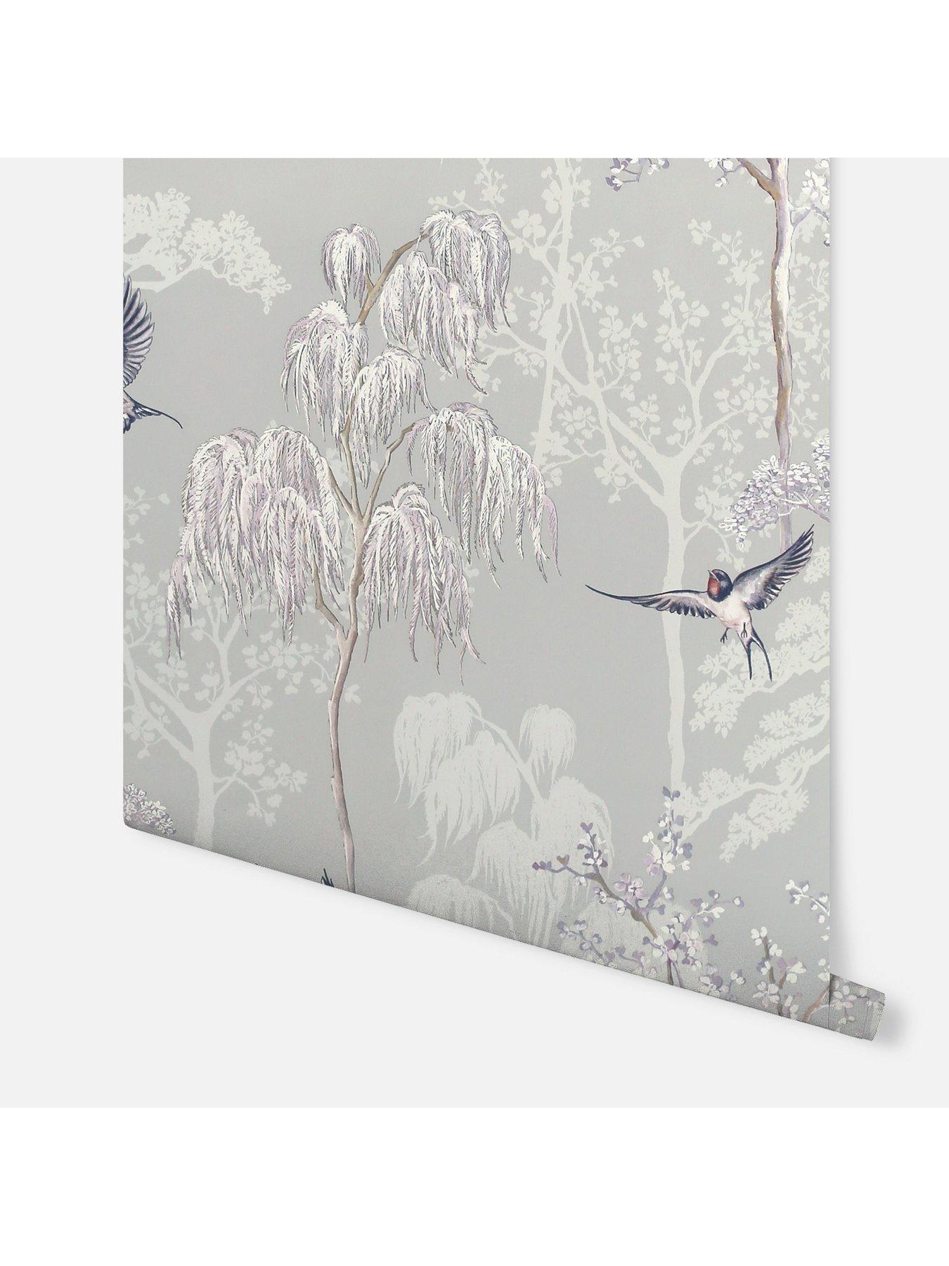 Image 3 of 3 of ARTHOUSE Japanese Garden Grey Wallpaper