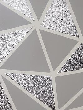 Product photograph of Arthouse Sequin Fragments Silver Grey Wallpaper from very.co.uk