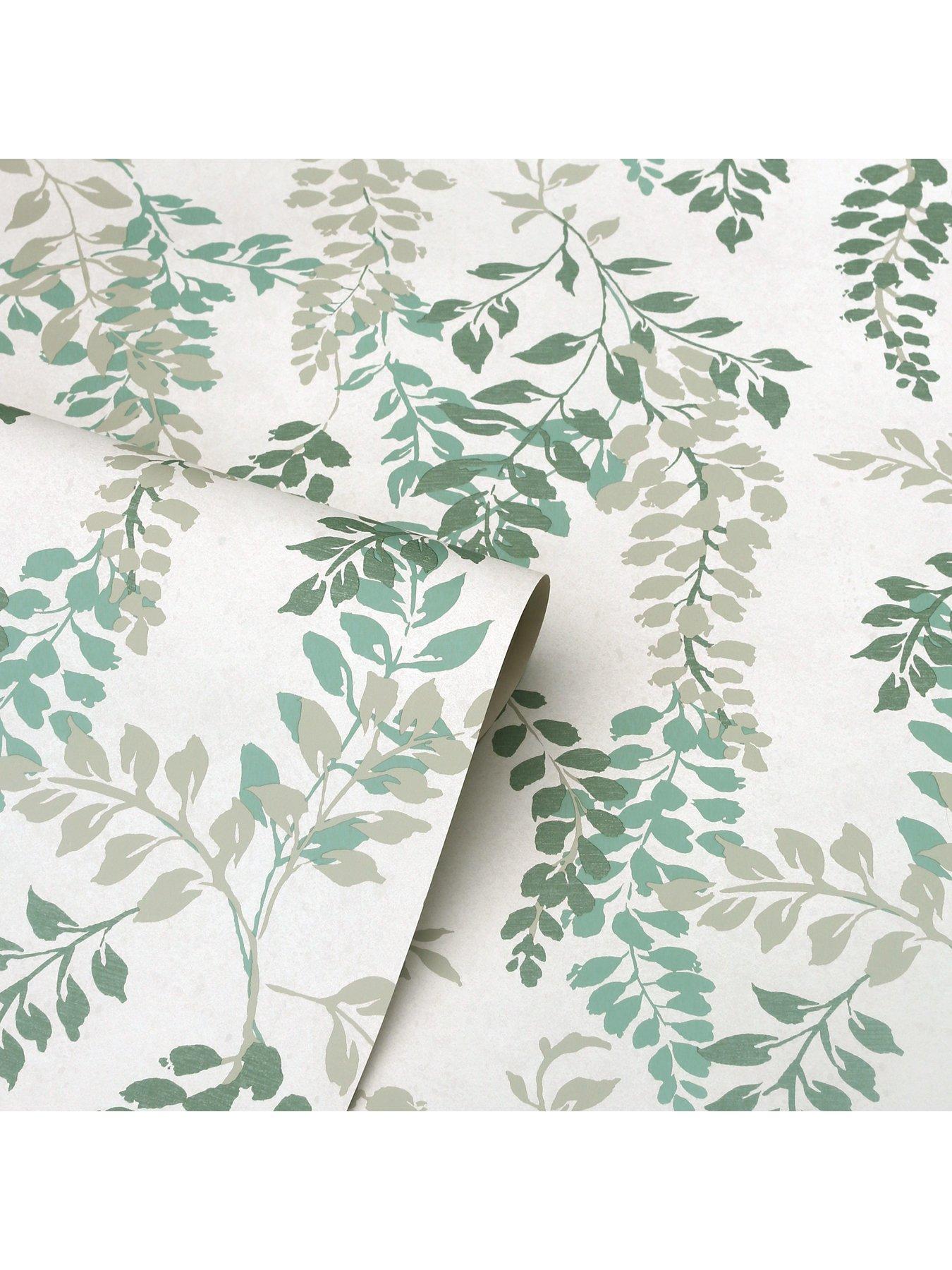 ARTHOUSE Wisteria Green Wallpaper very.co.uk