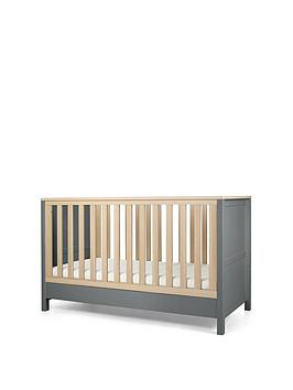 Product photograph of Mamas Papas Harwell Cot Bed - Grey from very.co.uk