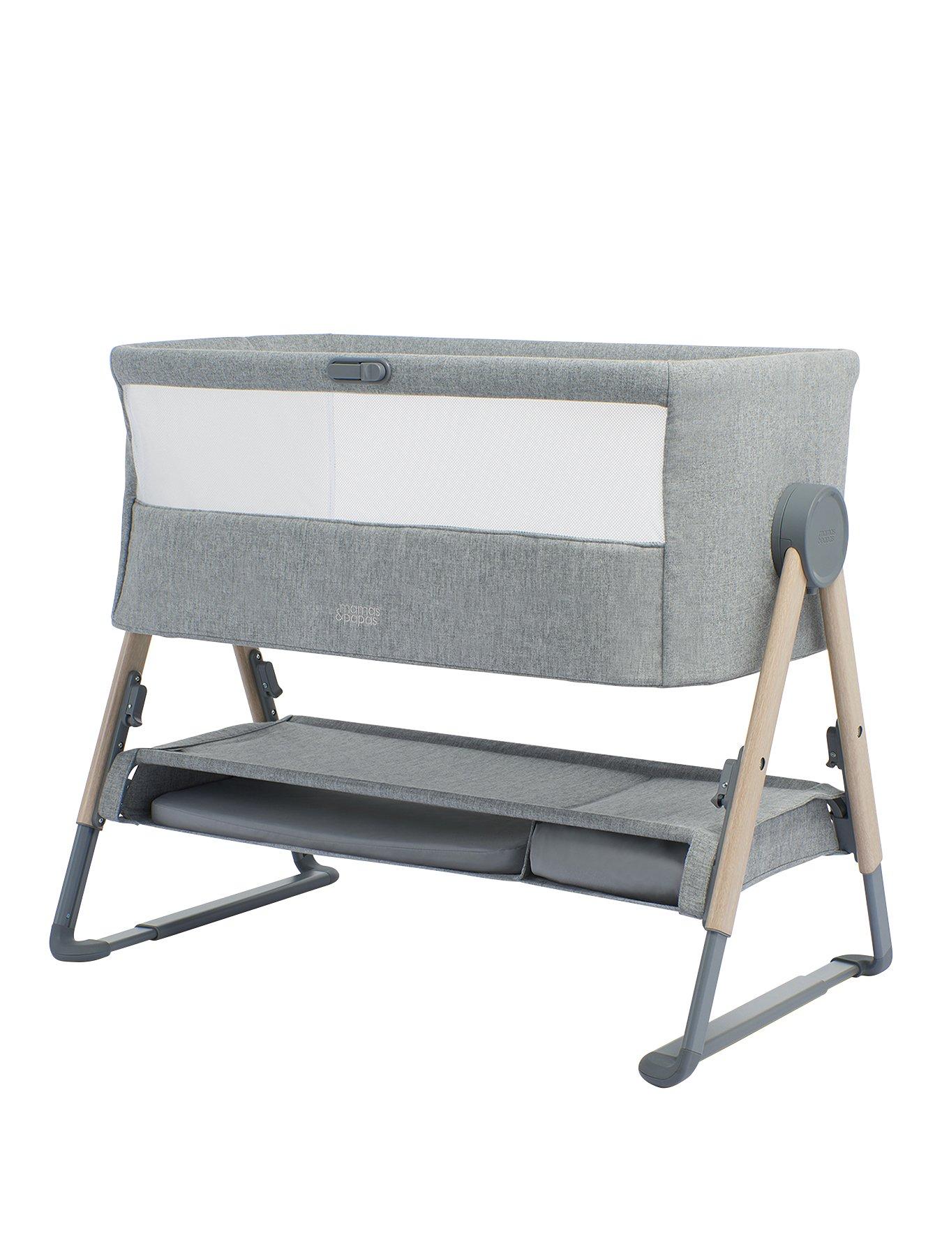 Mamas Papas Lua Bedside Crib very