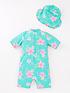  image of mini-v-by-very-girls-recycled-polyester-tropical-sunsafe-ampnbsphat-aqua