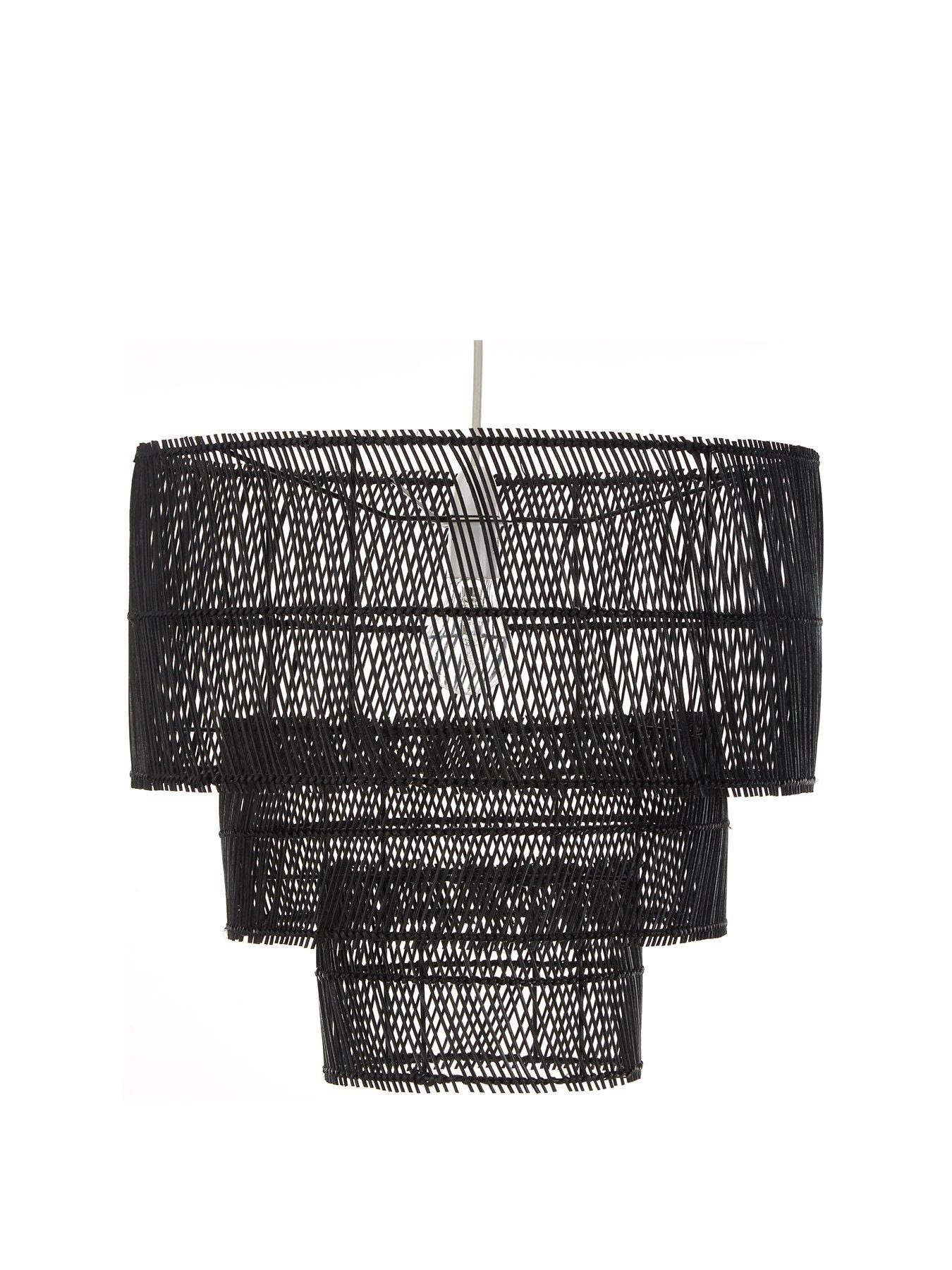 undefined Amira 3 Tier Rattan Easy Fit Shade