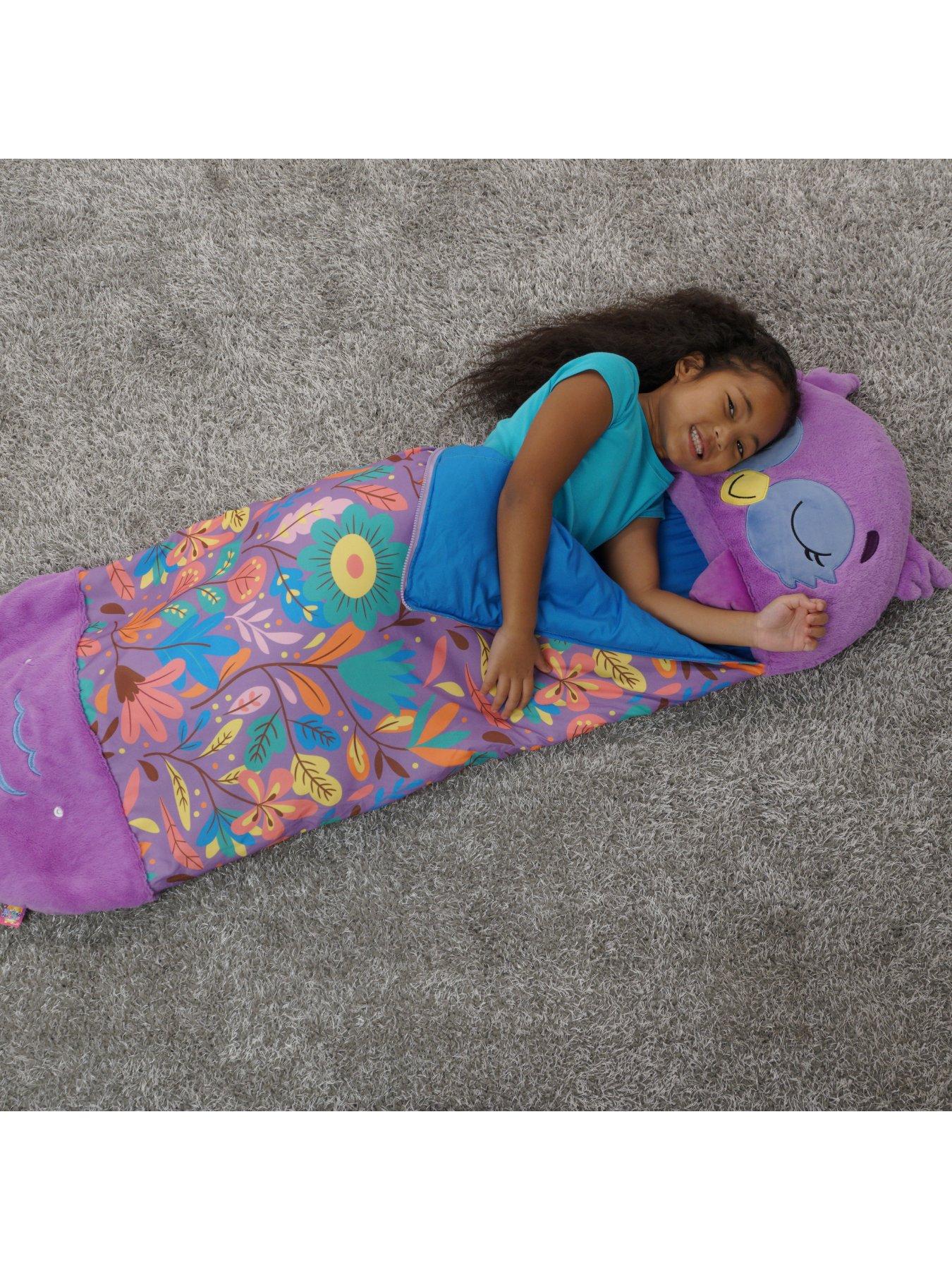 Image 5 of 5 of Happy Nappers Purple Owl Sleeping Bag -&nbsp;Medium