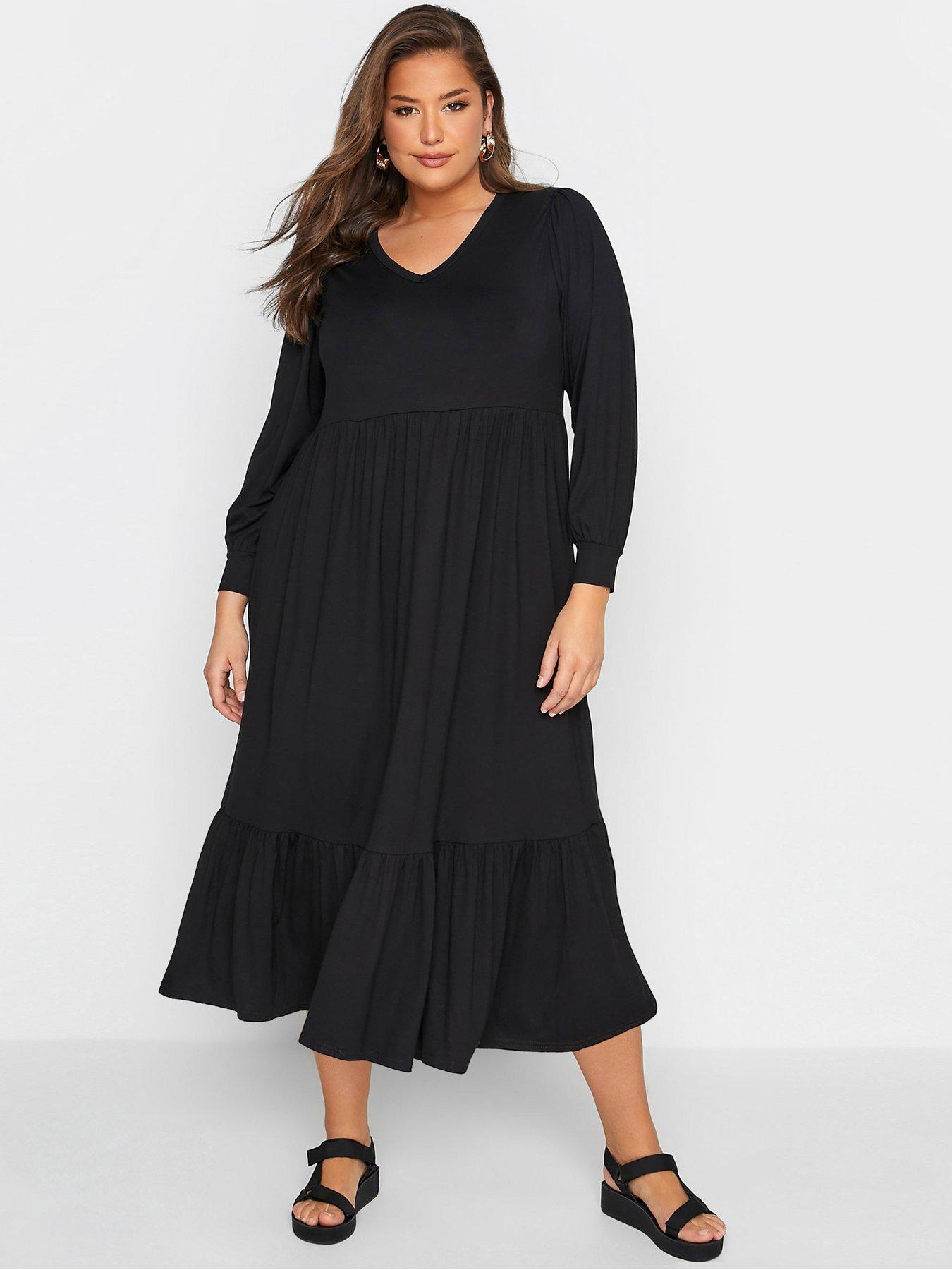 long sleeve maxi dress plus size