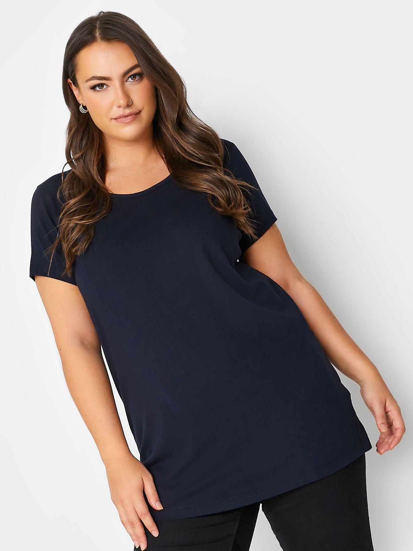Image 1 of 3 of Yours Longline Tee Navy
