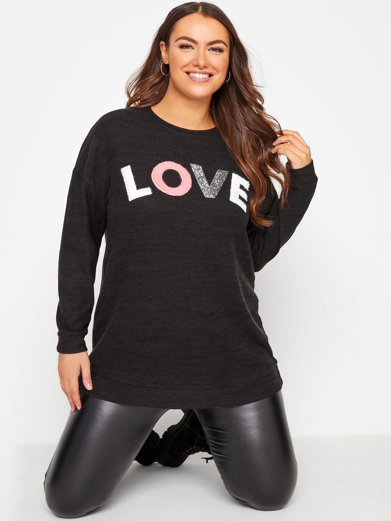 ladies long black jumper