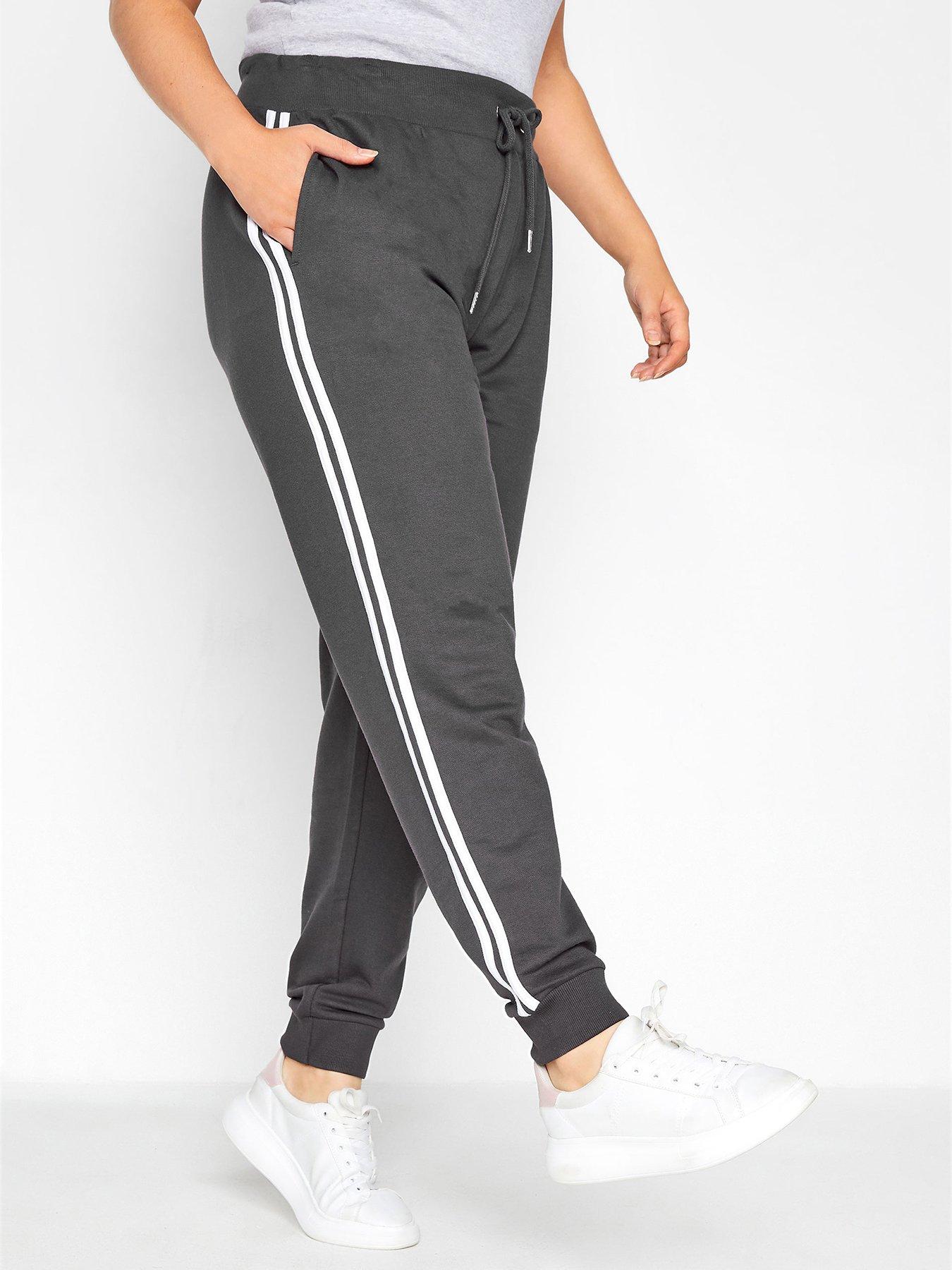  Yours Side Stripe Jogger - Charcoal