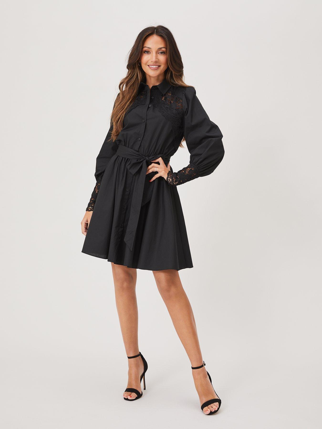 michelle keegan lace skater dress