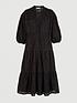  image of michelle-keegan-premium-broderie-midi-dress-black