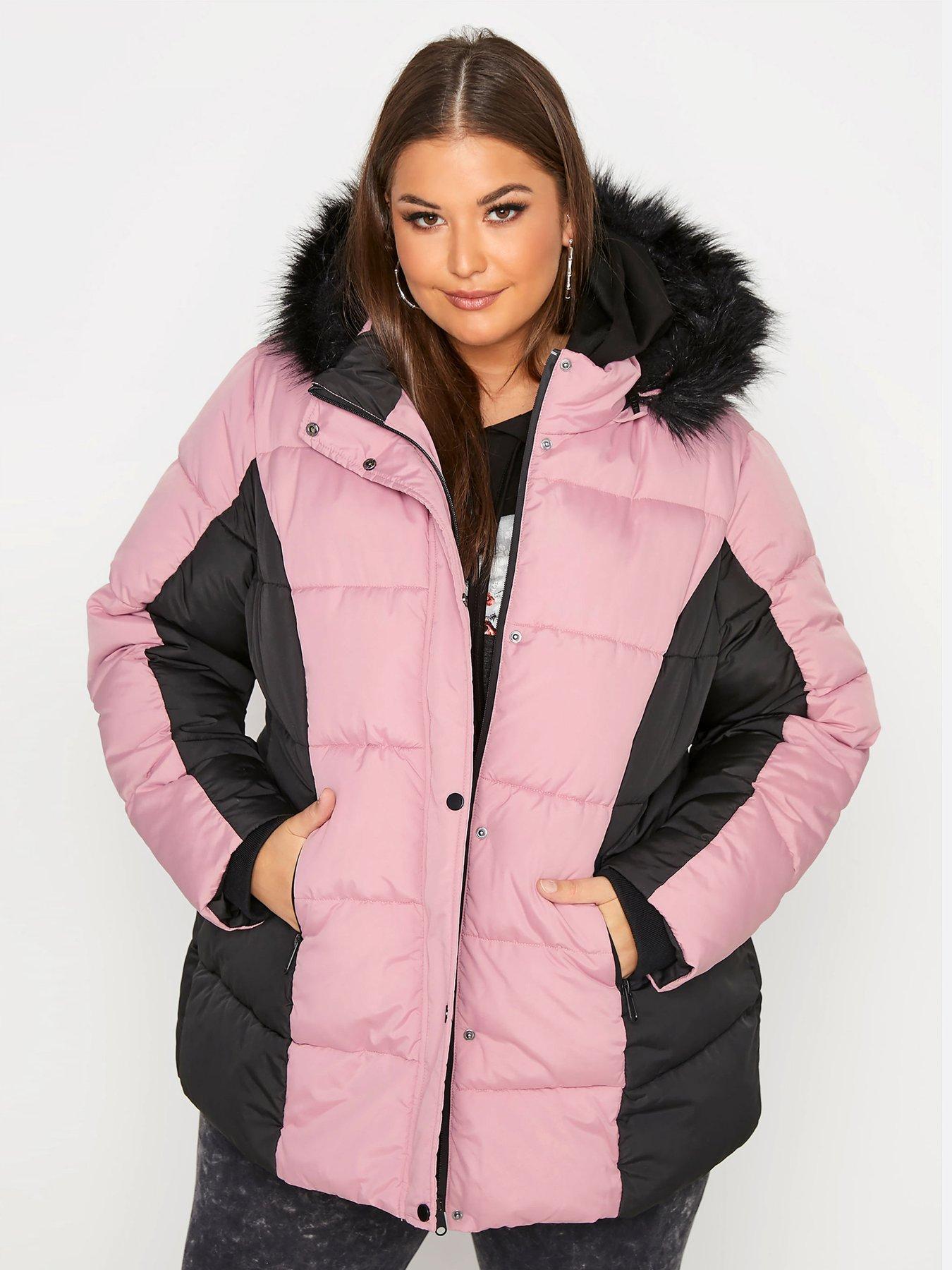 Daisy Street Long coat WOMEN FASHION Coats Fur discount 41% Pink 52                  EU 