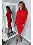 ax-paris-ruched-midi-dress-redoutfit