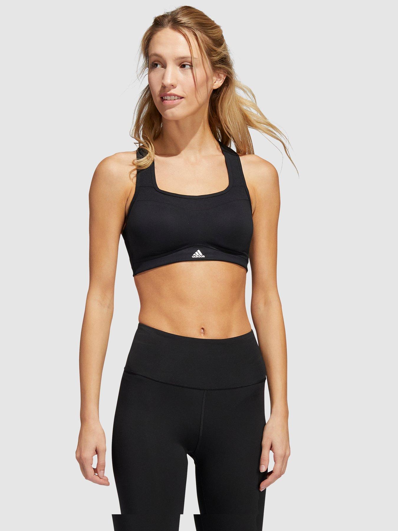 adidas Performance High support sports bra - white 