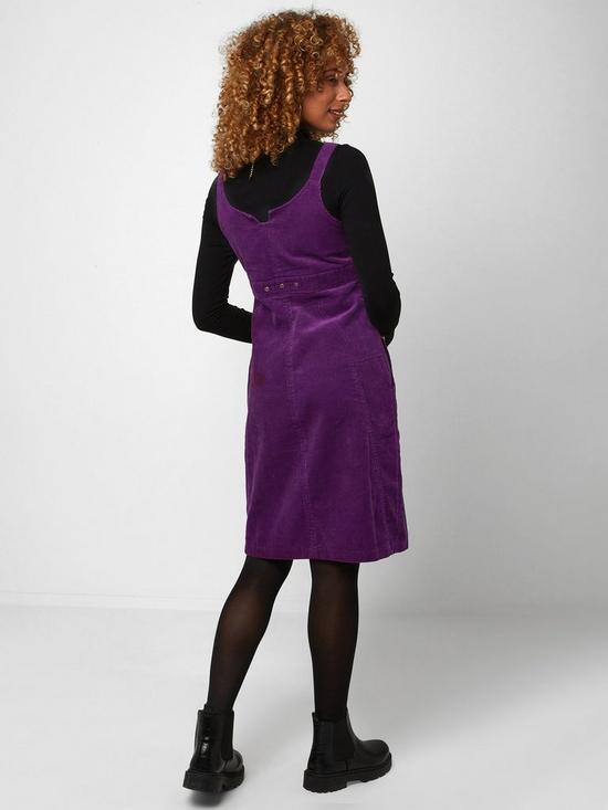 stillFront image of joe-browns-confident-cord-dress--purple