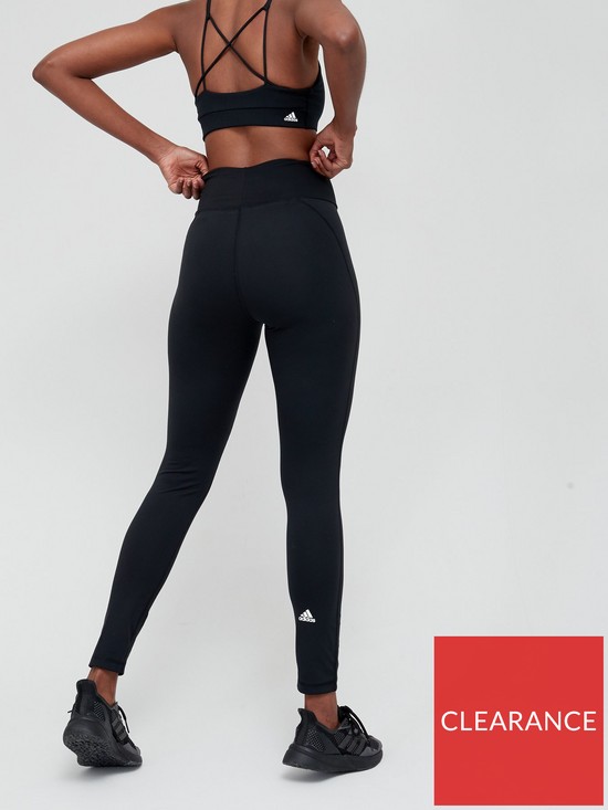 front image of adidas-yoga-long-leggings-black