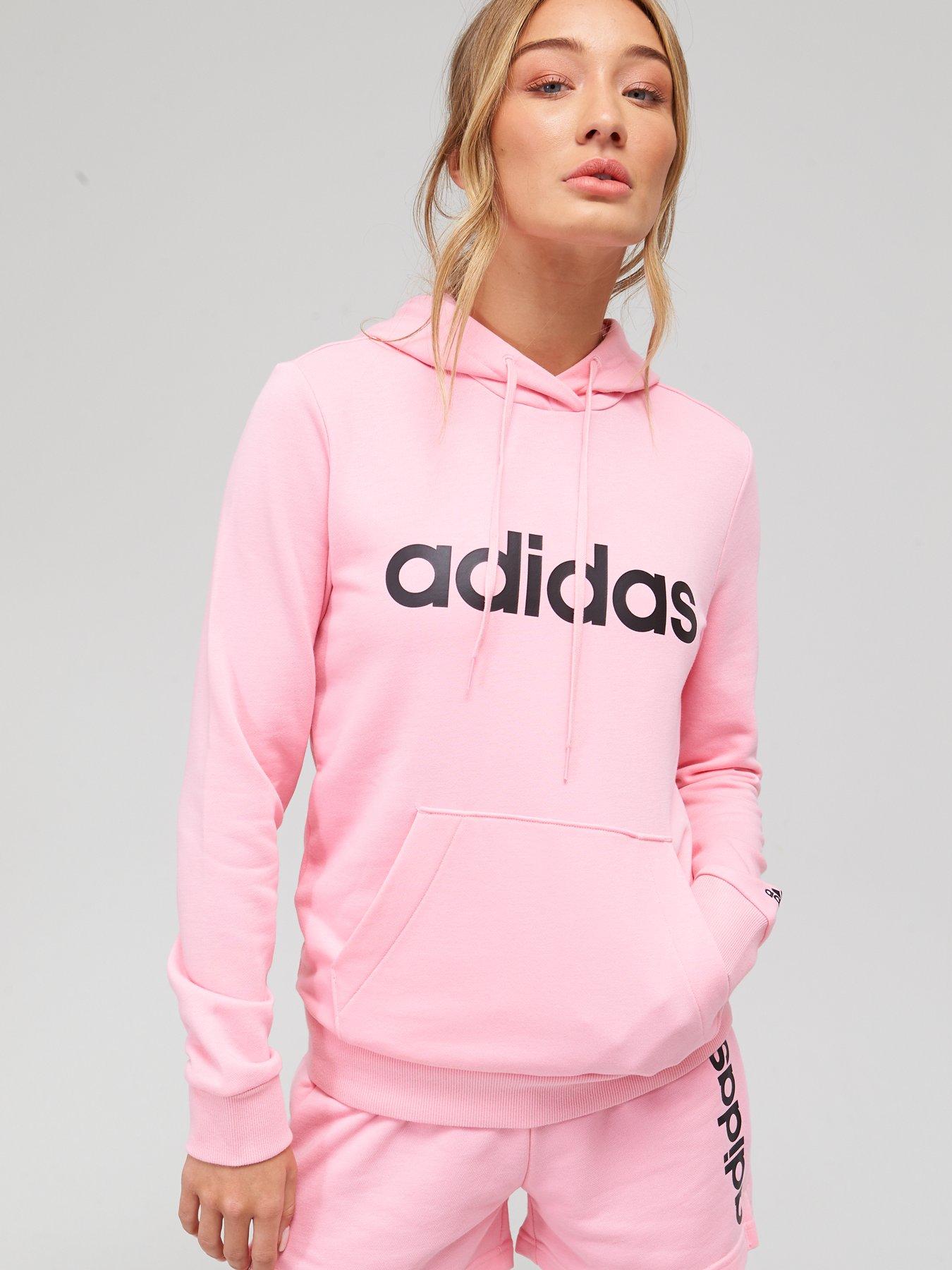 Hoodies & Sweatshirts Essentials Linear Hoodie - Pink/White